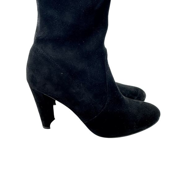 Stuart Weitzman Highland Over The Knee Boot Black Suede  Size 7.5 Narrow - Picture 7 of 13